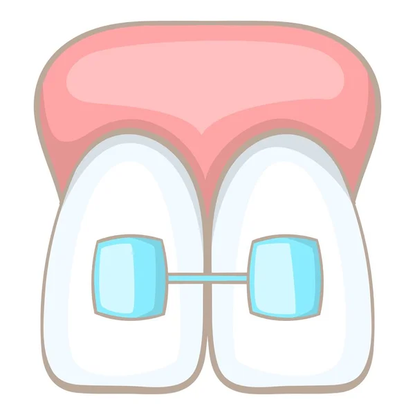 Reeth braces icon, cartoon style — стоковый вектор