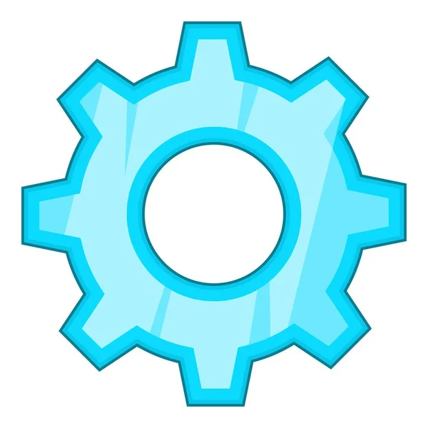 Gear icon, cartoon style — Stock Vector