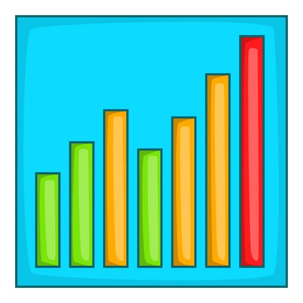 Chart graph icon, cartoon style — Stock Vector