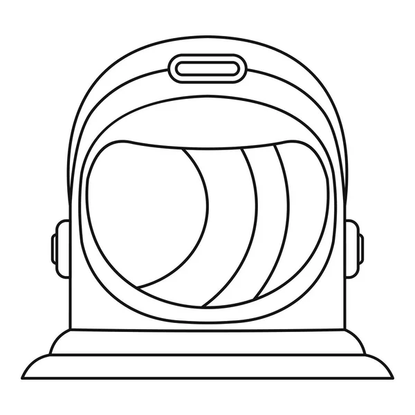 Astronaut hjälm ikon, dispositionsformat — Stock vektor