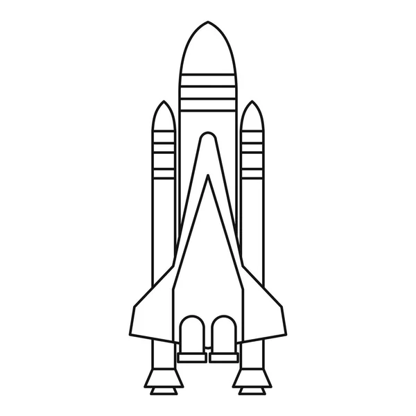 Shuttle-Symbol, Umrissstil — Stockvektor