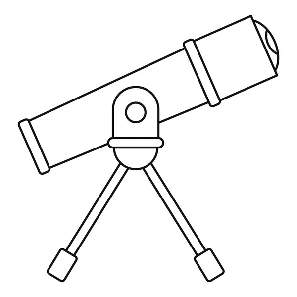 Ícone do telescópio, estilo esboço —  Vetores de Stock