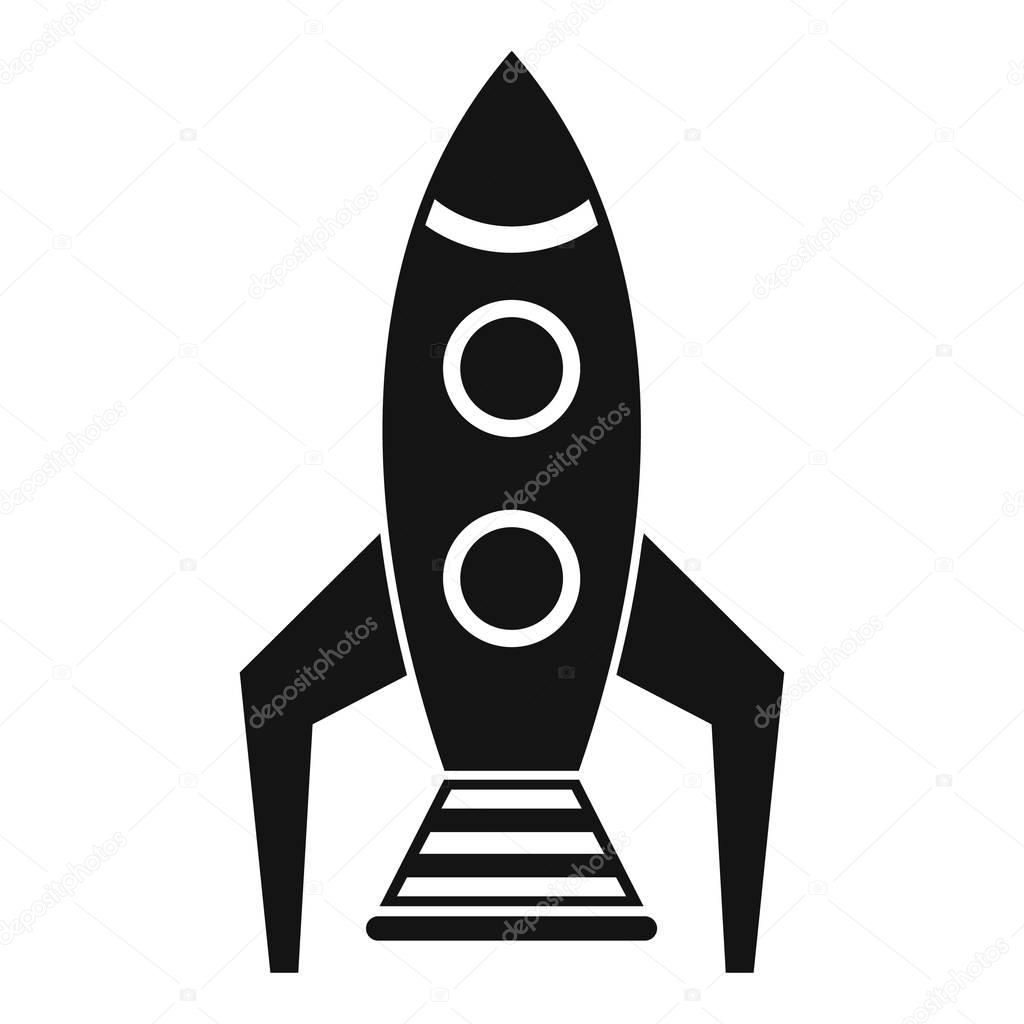 宇宙ロケットのアイコン シンプルなスタイル ストックベクター C Ylivdesign