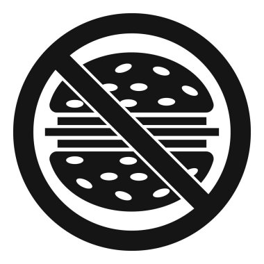 Lokanta simgesi, basit tarzı durdurmak