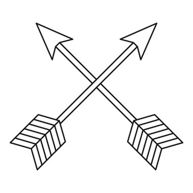 Oklar Lgbt simgesi, anahat stili