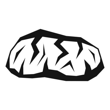 Altın madenciliği simgesi, basit tarzı