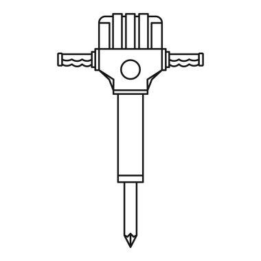 Jackhammer simgesi, anahat stili