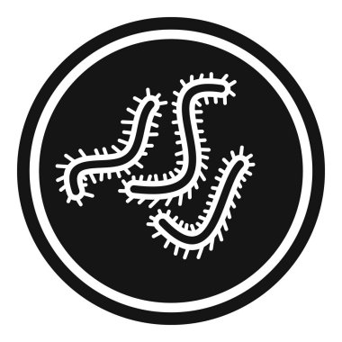 Bakteri simgesi, basit tarzı çok