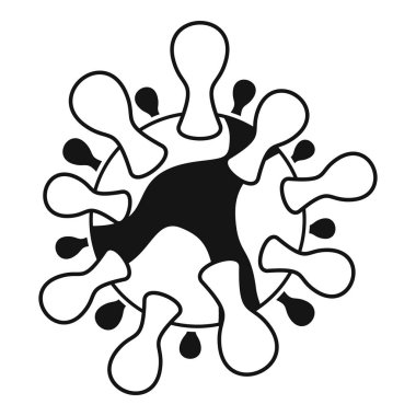 AIDS virüsü simgesi, basit tarzı