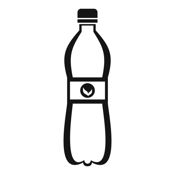 Пляшка ікони води, простий стиль — стоковий вектор