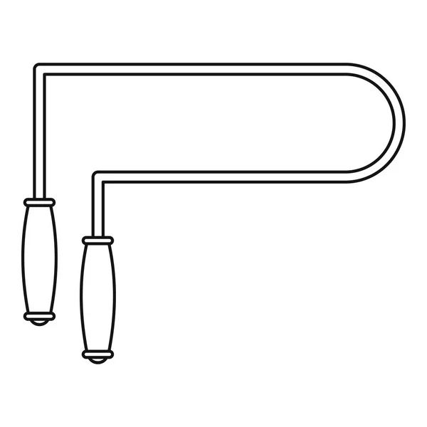Saltar icono de cuerda, estilo de contorno — Archivo Imágenes Vectoriales