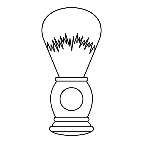 Icône brosse à raser, style contour — Image vectorielle