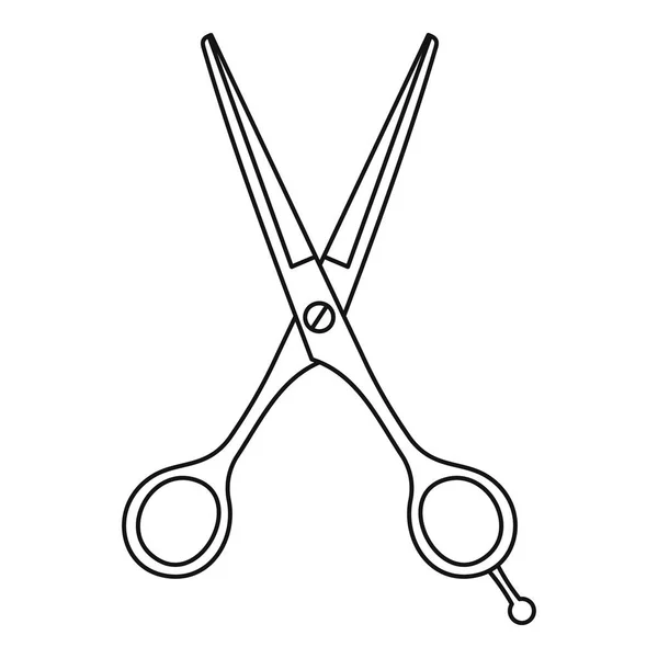 Значок "Ножницы", стиль контура — стоковый вектор