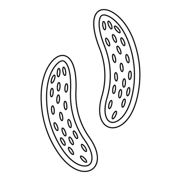 Icona della cella epiteliale, stile di contorno — Vettoriale Stock