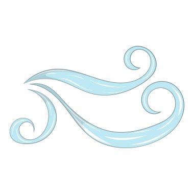 Rüzgar simgesi, karikatür tarzı