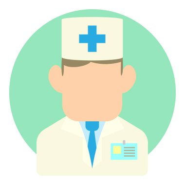 Doktor simgesi, düz stil