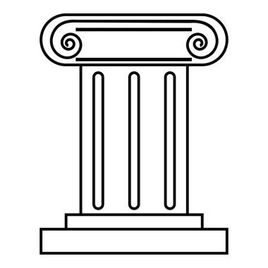 Roma ayağı simgesi, anahat stili