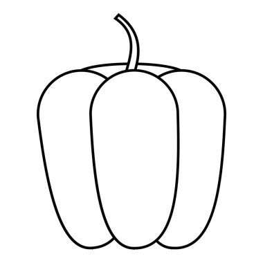 Çan biberi simgesi, taslak biçimi