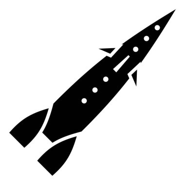 Büyük roket simgesi, basit tarzı