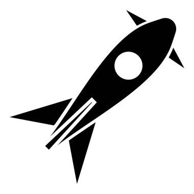 Roket simge, basit tarzı alır
