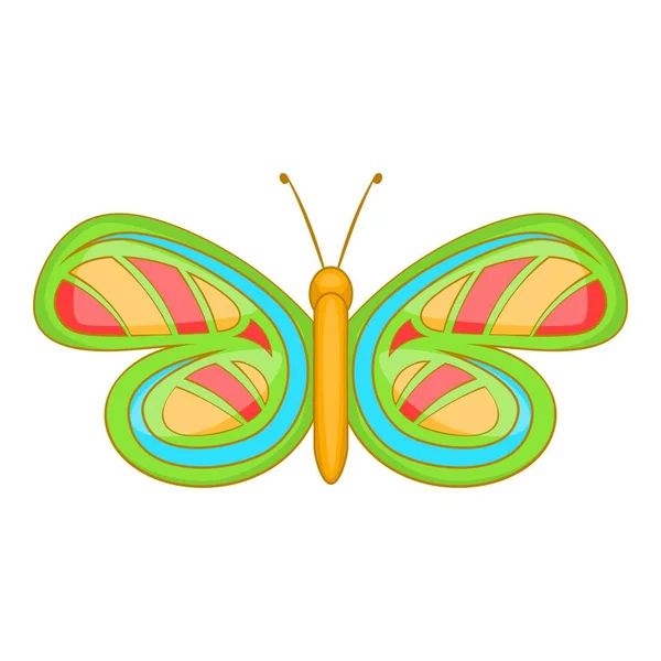 Piccola icona della farfalla, stile cartone animato — Vettoriale Stock