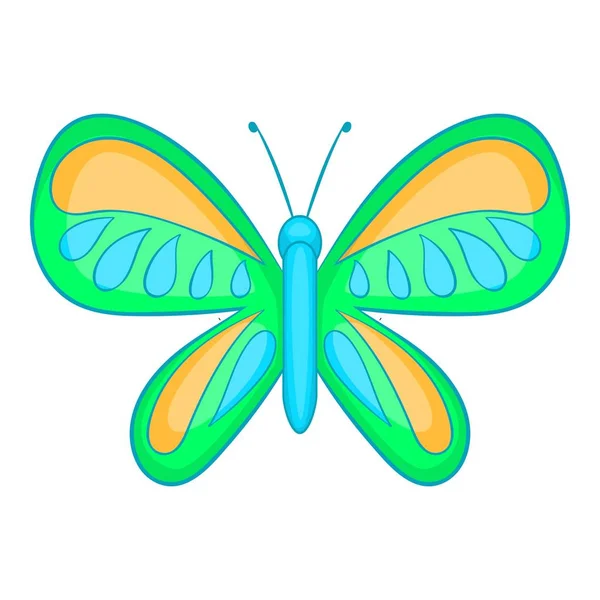 Mariposa con alas pequeñas icono, estilo de dibujos animados — Vector de stock