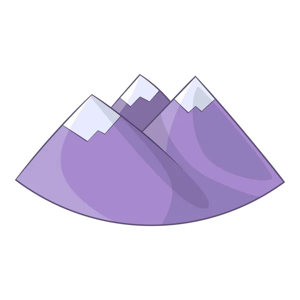 Alpen Berg pictogram, cartoon stijl — Stockvector