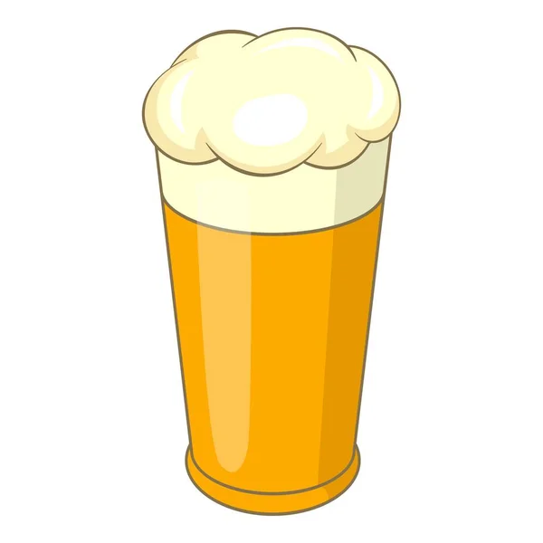 Taza de cerveza suiza icono, estilo de dibujos animados — Vector de stock