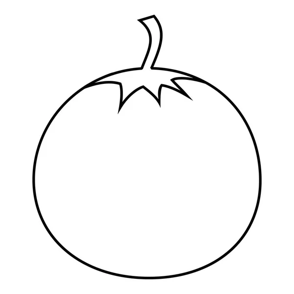 Tomaten-Symbol, Umrissstil — Stockvektor