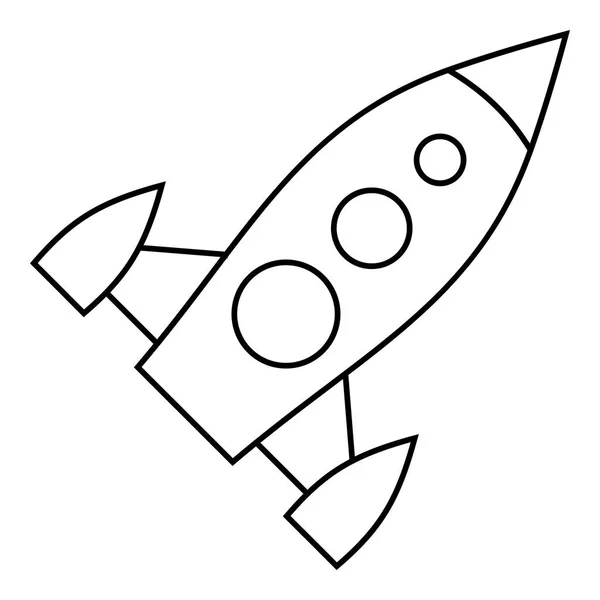 Ícone de foguete universal, estilo esboço —  Vetores de Stock