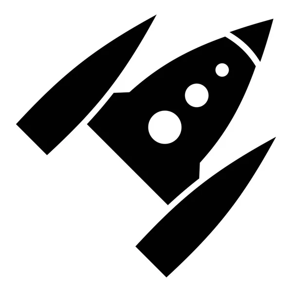 Піктограма космічної ракети, простий стиль — стоковий вектор