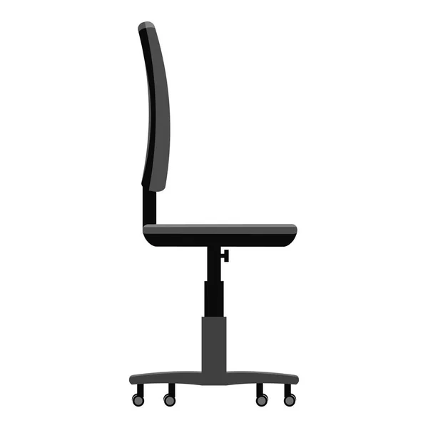 Ofis sandalye simge, gri tek renkli stil — Stok Vektör