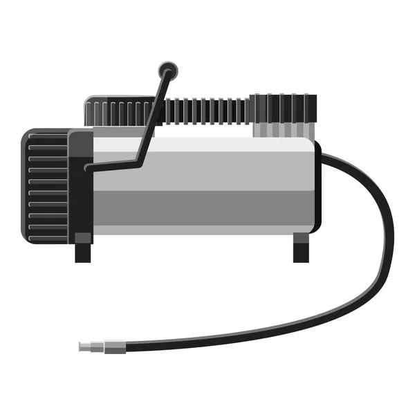 Elektrische Pumpe Symbol, grau monochrom Stil — Stockvektor