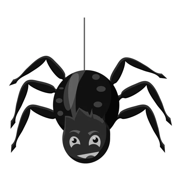 Spider icon, gray monochrome style — Stock Vector