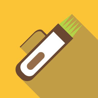 Saç kesme makinesi simgesini, düz stil