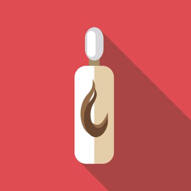 Şişe şampuan simgesi, düz stil