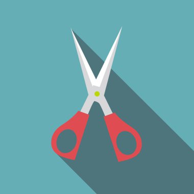 Scisors simgesi, düz stil