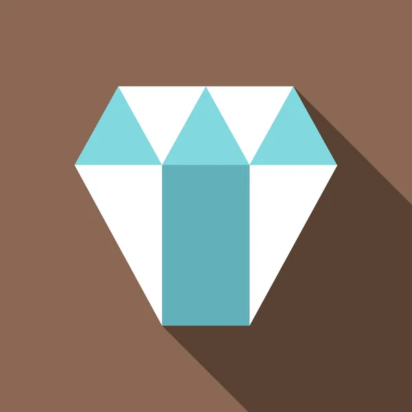 Алмазная икона, плоский стиль — стоковый вектор