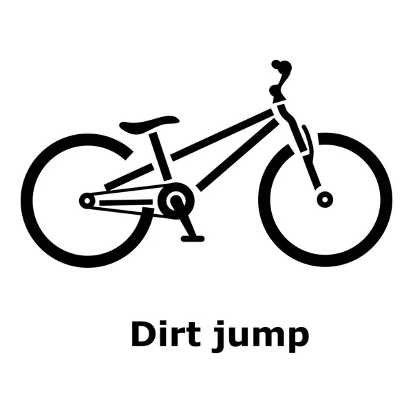 Dirt jump bike icon, simple style — Stock Vector