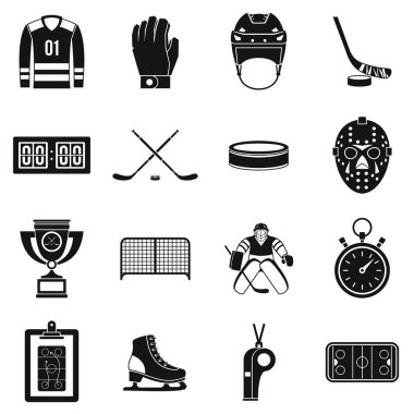 Hokey Icons set, basit tarzı