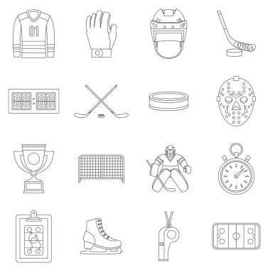 Hokey Icons set, anahat stili