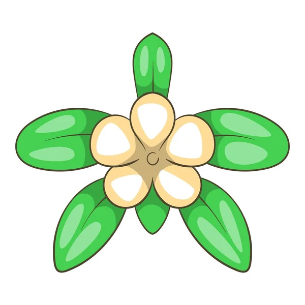 Icône de fleur tropicale, style dessin animé — Image vectorielle