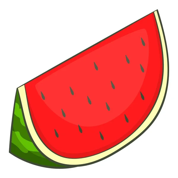 Watermelon icon, cartoon style — Stock Vector