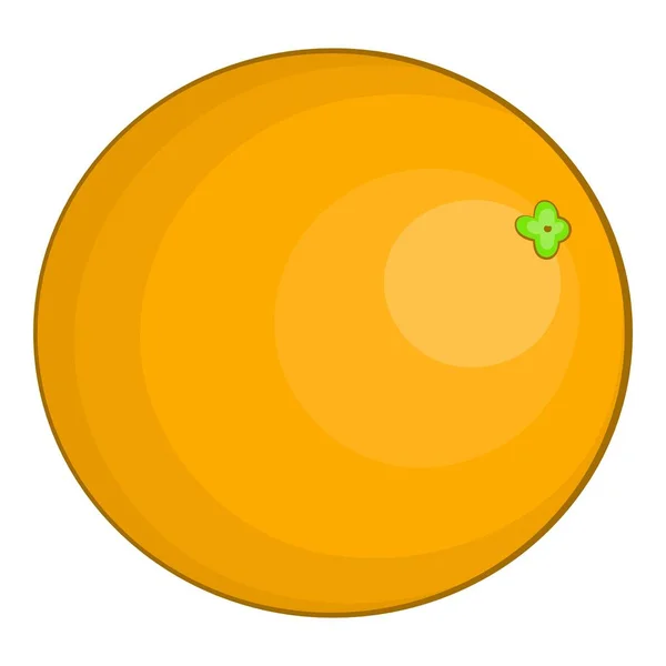 Pomarańczowa ikona, stylu cartoon — Wektor stockowy