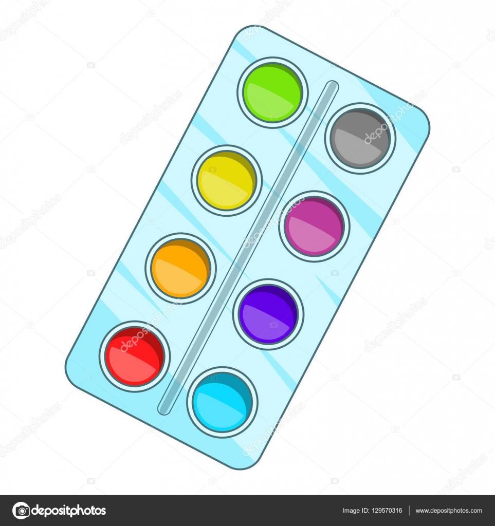 Kid paint concentration icon isometric vector. Mind balance. Focus
