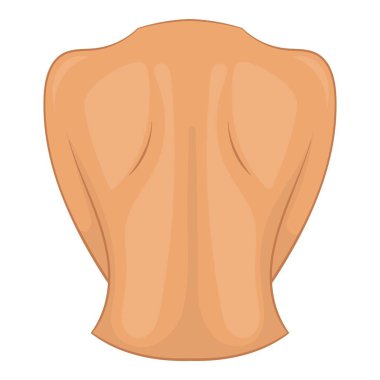 Kadın arka simge, karikatür tarzı