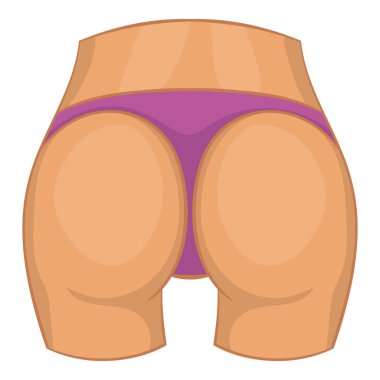 Kadın kalça simgesi, karikatür tarzı