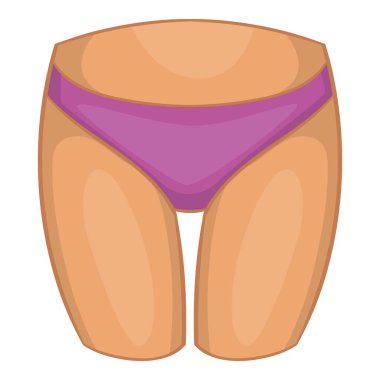 Uyluk simgesi, karikatür tarzı