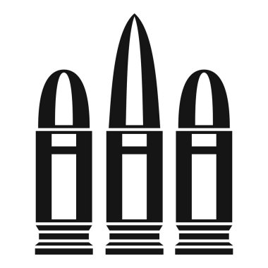 Kartuşları simgesi, basit tarzı