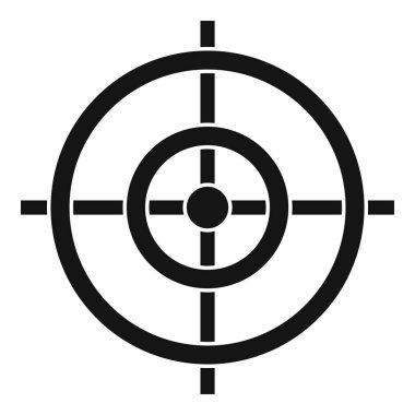 Hedef simgesini, basit tarzı
